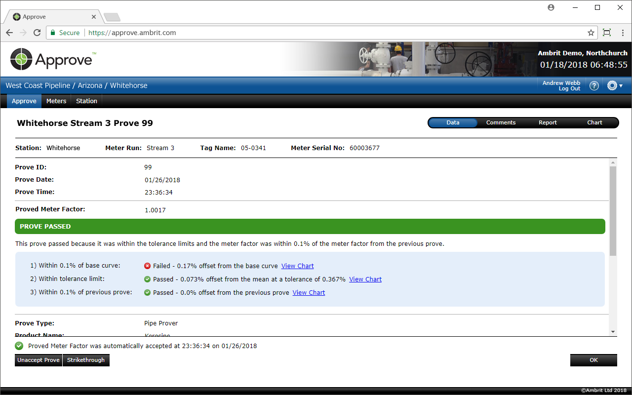 Approve Prove Detail Screen