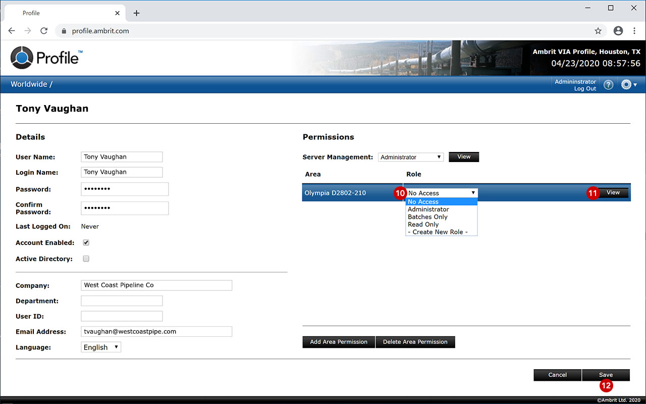 Profile-Users-Area-Role