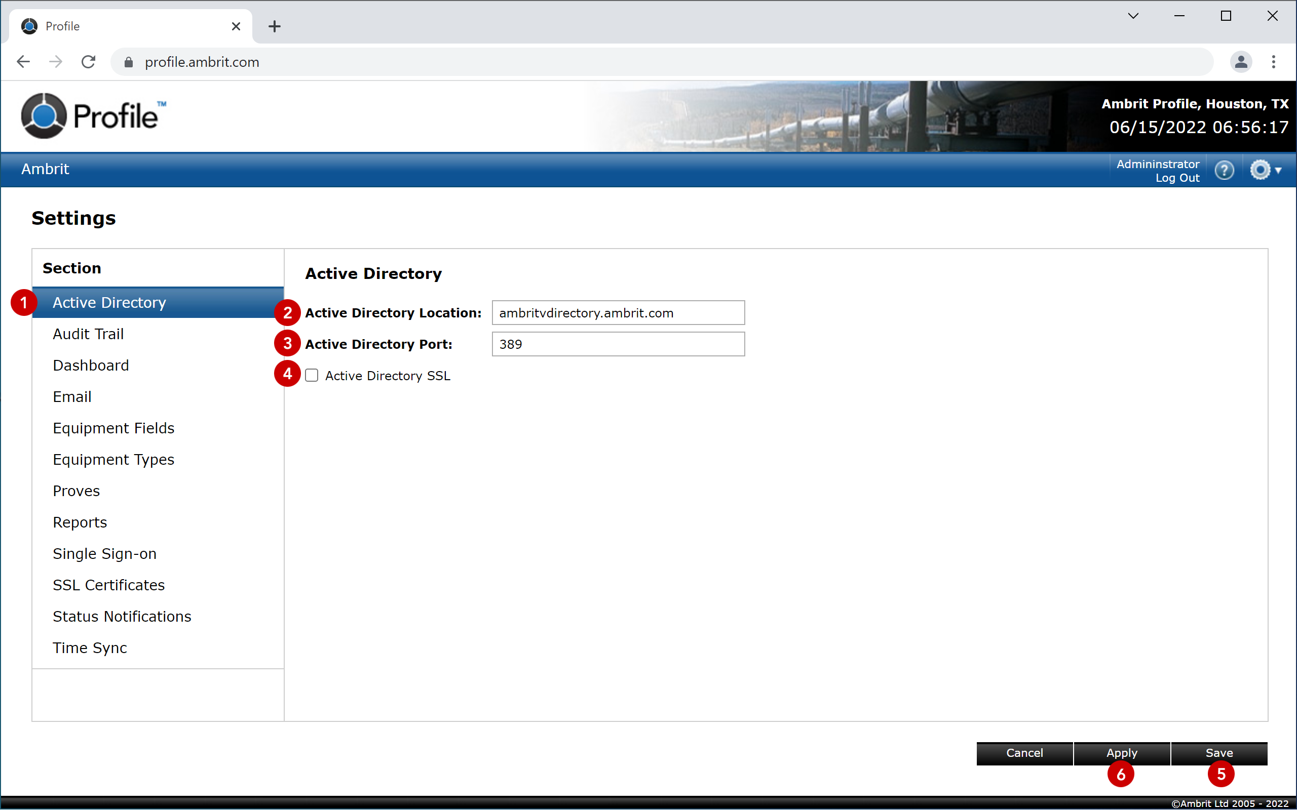 Active Directory Settings