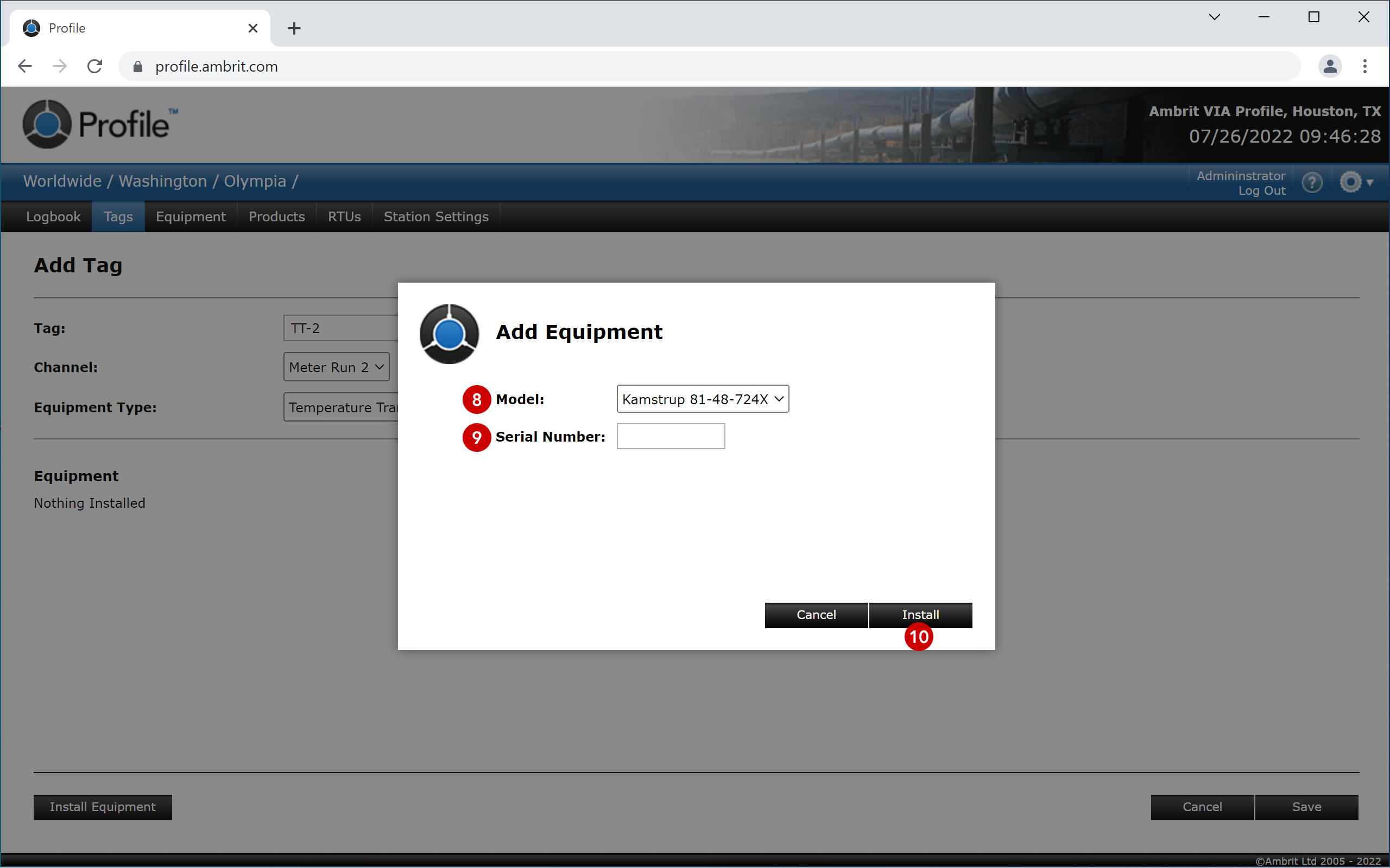 Add Equipment