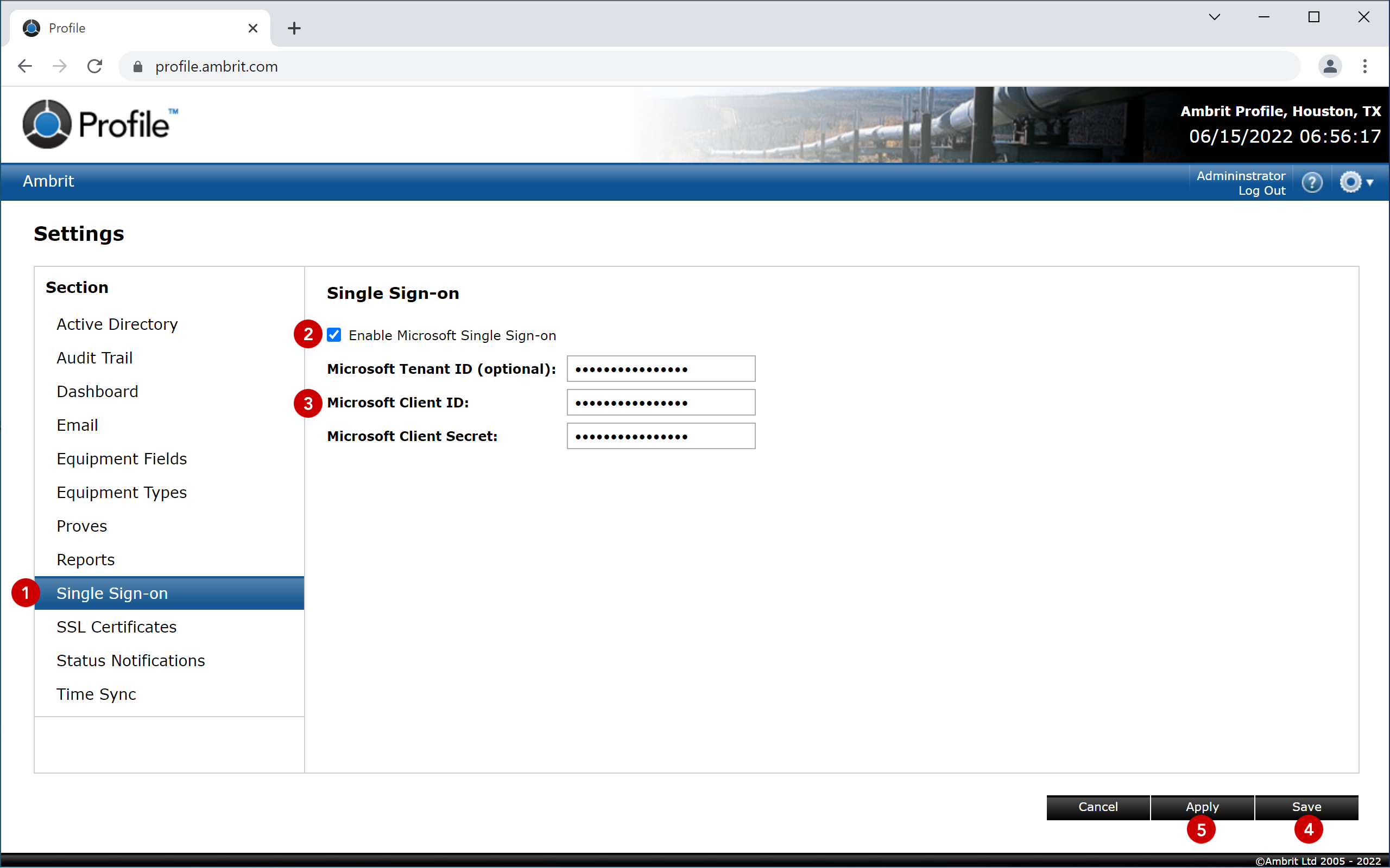 Single Sign-on Settings